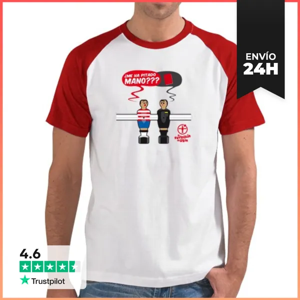 Camiseta Hombre, Estilo Béisbol ME HA PITADO MANO Granada LR