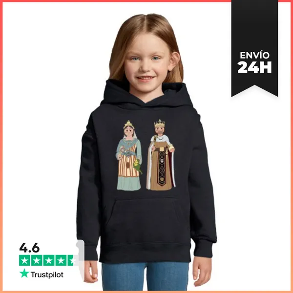 Sudadera Para Niños Con Capucha Faràndula Gegants De Barcelona