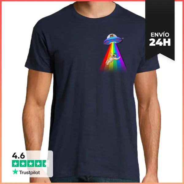 Camiseta Hombre Clásica LEVITATING PEQUE LaTostadora