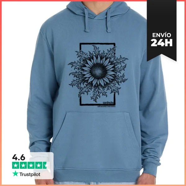 Sudadera Unisex Con Capucha Cardincha Cardo Aragones LaTostadora