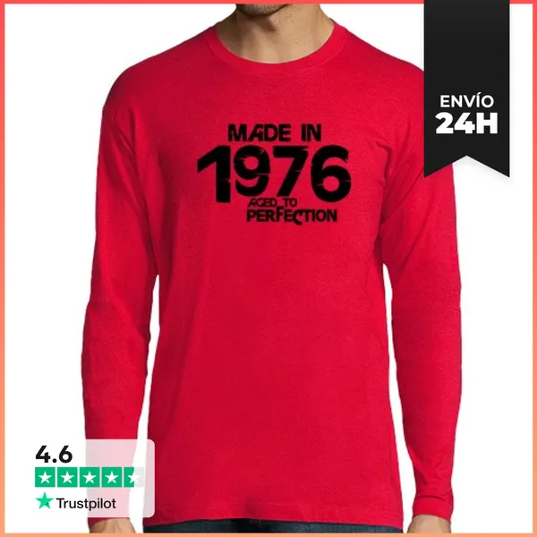 Camiseta Hombre Manga Larga 1976 FarCry Negro LaTostadora