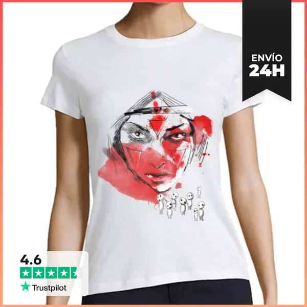 Camiseta Mujer Clásica Princesa De Entintado LaTostadora