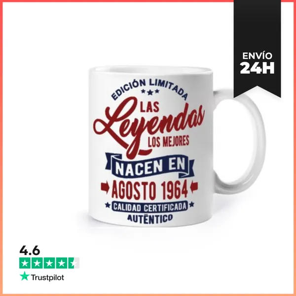 Taza Leyendas Nacen En Agosto 1964 LaTostadora