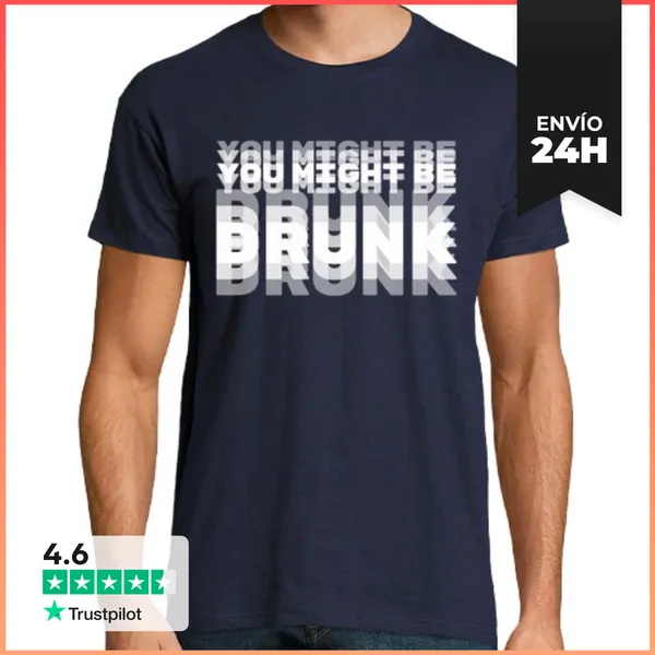 Camiseta Hombre Clásica Borracho B LaTostadora