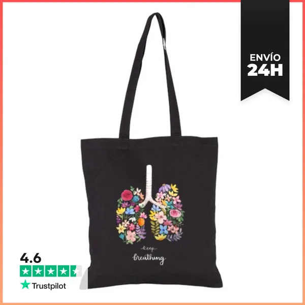 Bolsa De Tela Keep Breathing LaTostadora
