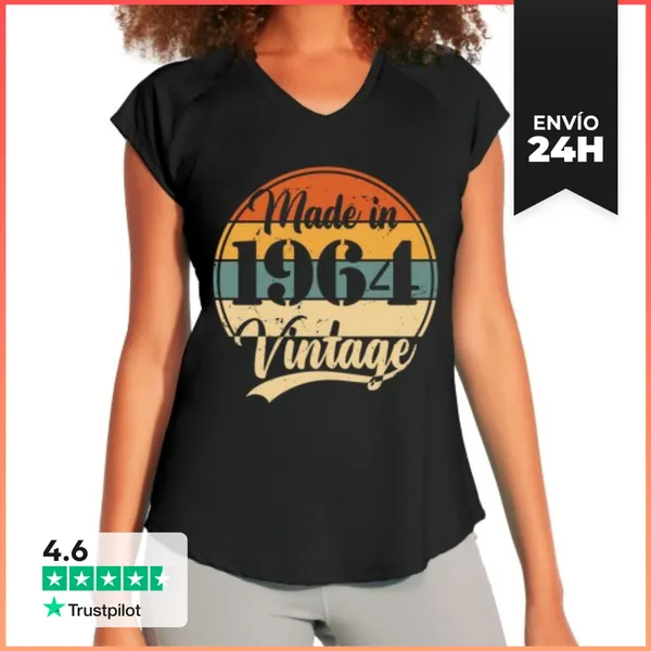 Camiseta Deportiva Mujer Vendimia 1964 LaTostadora