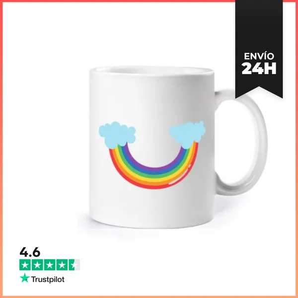 Taza Sonrisa Arcoiris Regalo LaTostadora