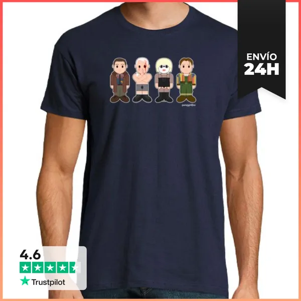 Camiseta Hombre Clásica Deckard, Roy Batty, Pris, Sebastian
