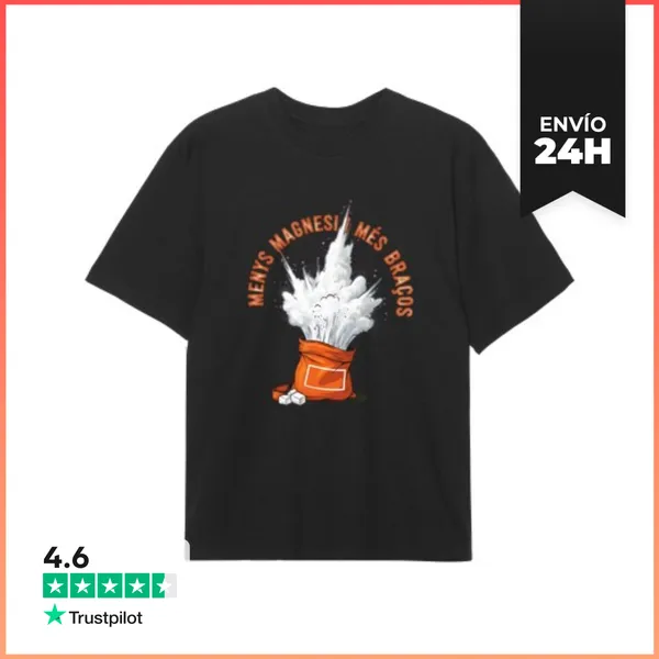 Camiseta Oversize Menys Magnesi I Mes Braços Explosio De Magnesi