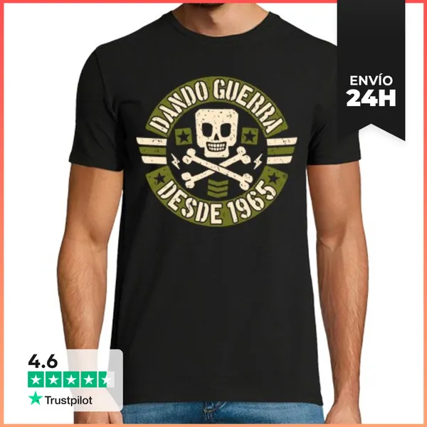 Camiseta Hombre Clásica Dando Guerra Desde 1965 LaTostadora