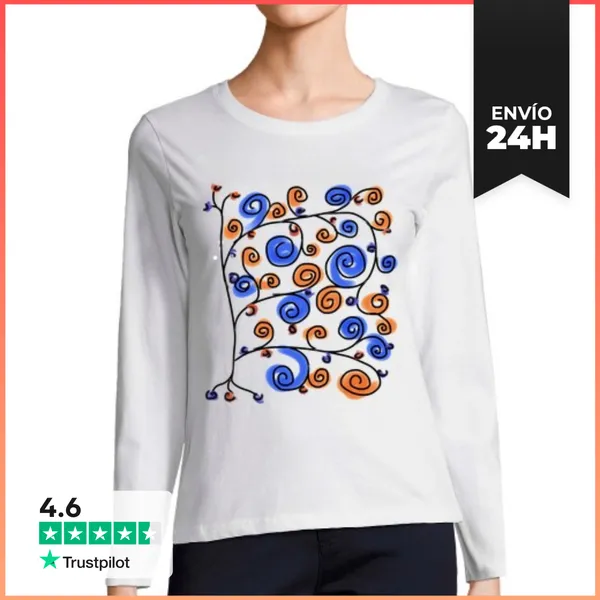 Camiseta Mujer Manga Larga La Enredadera LaTostadora