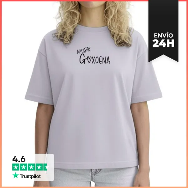 Camiseta Mujer Boxy Amarik Goxoena. BH LaTostadora