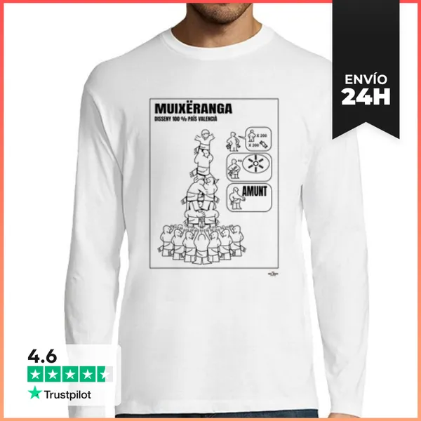 Camiseta Hombre Manga Larga MUIXERANGA LARGA LaTostadora