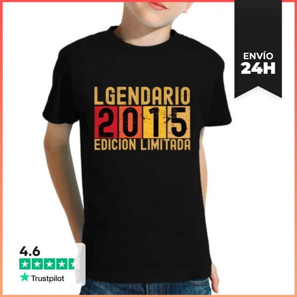 Camiseta Clásica Para Niños Legendario 2015 Edicion Limitada