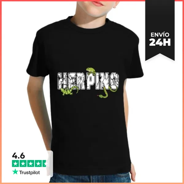 Camiseta Clásica Para Niños Herpetología T Reptiles Serpiente