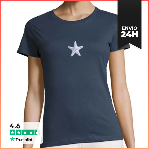 Camiseta Mujer Clásica Estrella De Mar LaTostadora