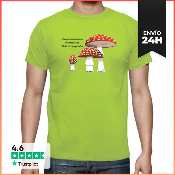 Camiseta Hombre Clásica Amanita Muscaria LaTostadora