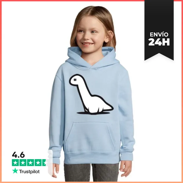 Sudadera Para Niños Con Capucha Diplodocus LaTostadora
