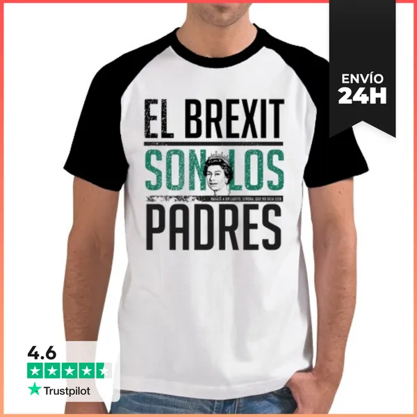 Camiseta Hombre, Estilo Béisbol El Brexit Son Los Padres