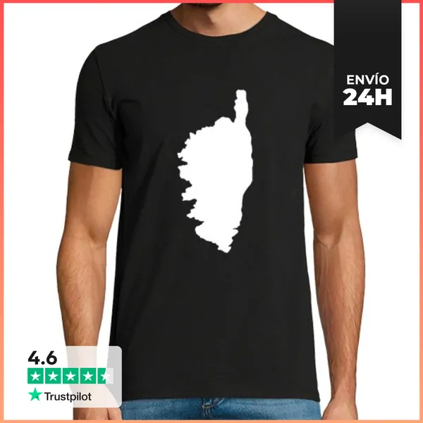 Camiseta Hombre Clásica Córcega - Francia LaTostadora