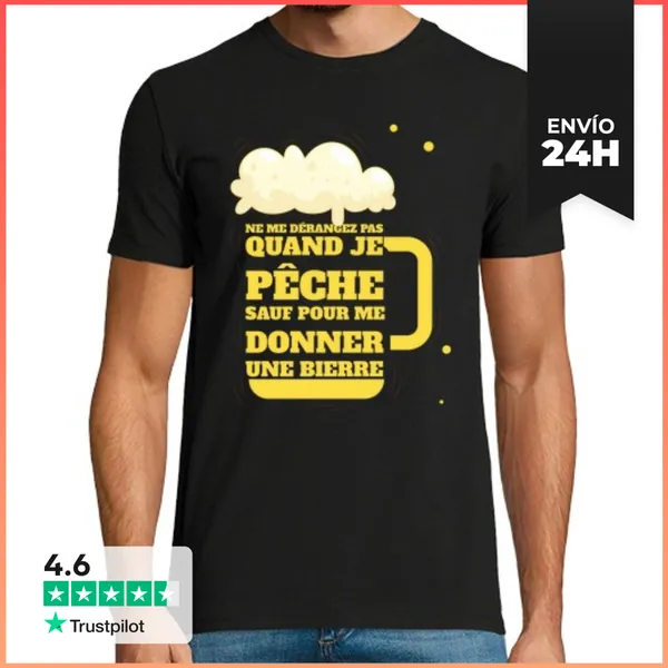 Camiseta Hombre Clásica Durazno Y Cerveza LaTostadora