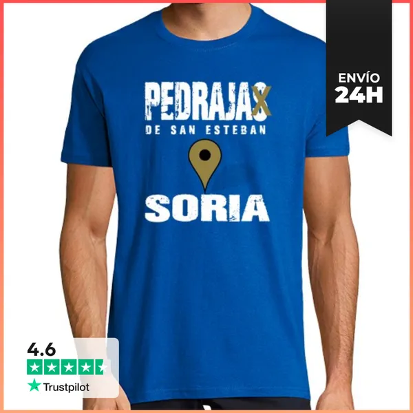 Camiseta Hombre Clásica Hombre, Estilo Retro, Azul Royal Y Blanca