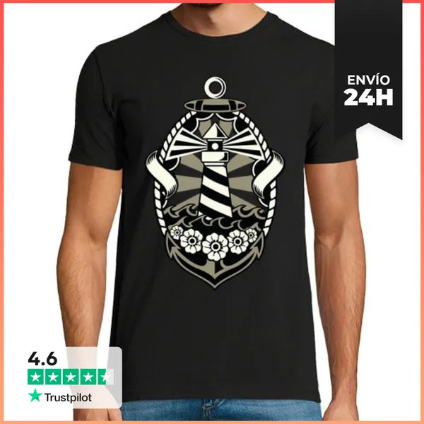 Camiseta Hombre Clásica Lighthouse LaTostadora