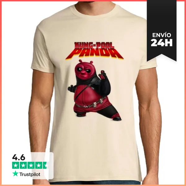Camiseta Hombre Clásica Kung-Pool PANDA LaTostadora