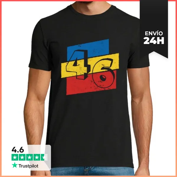 Camiseta Hombre Clásica Número 46 LaTostadora