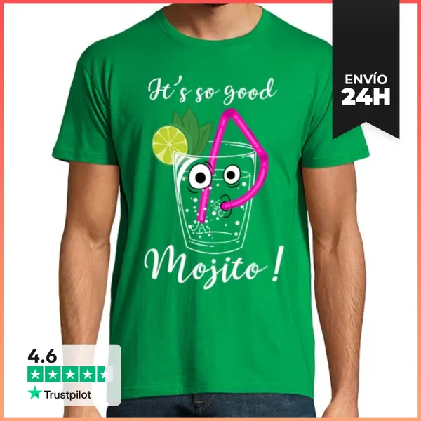 Camiseta Hombre Clásica Mojito LaTostadora