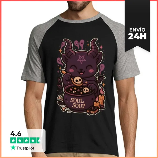 Camiseta Hombre, Estilo Béisbol SOUL SOUP LaTostadora