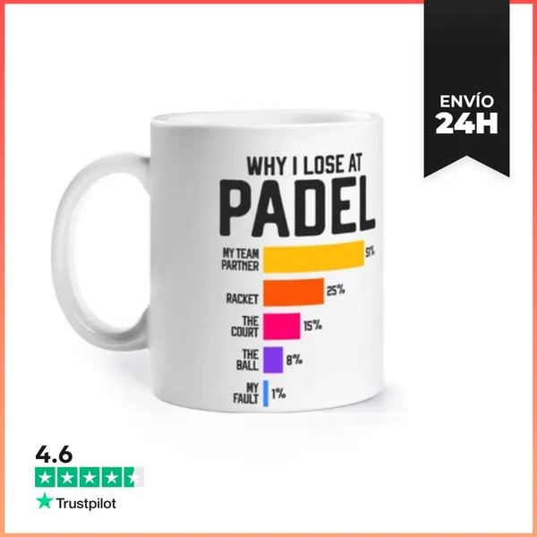 Taza Porque Pierdo En Padel LaTostadora