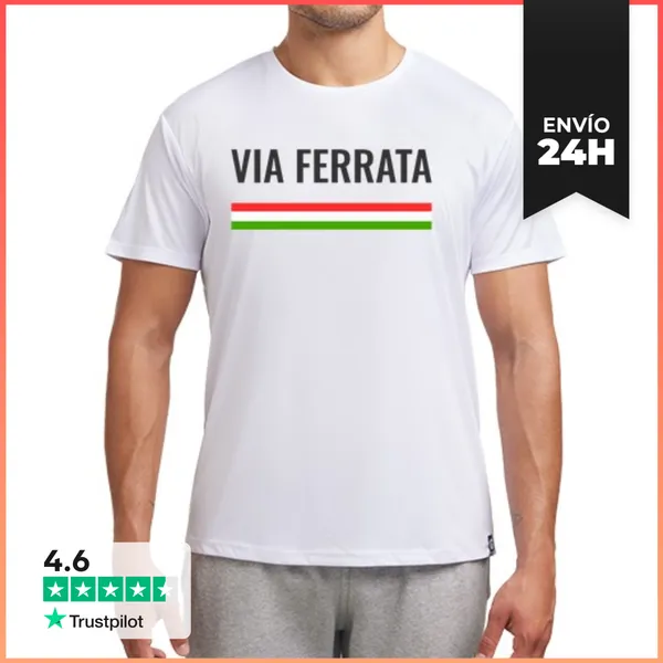 Camiseta Deportiva Hombre Via Ferrata Italia LaTostadora