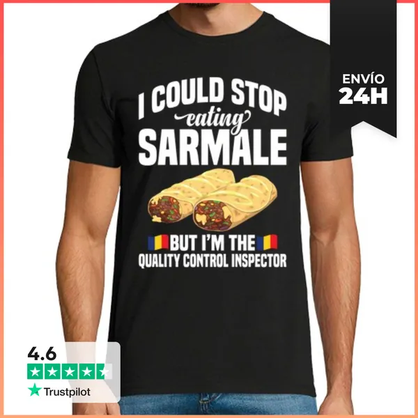 Camiseta Hombre Clásica Inspector De Control De Sarmale