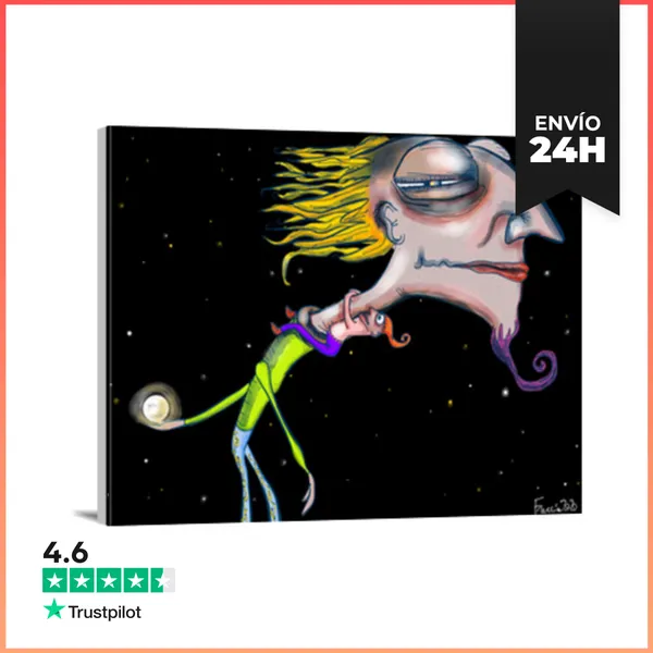 Lienzo Horizontal Boliche Astral LaTostadora