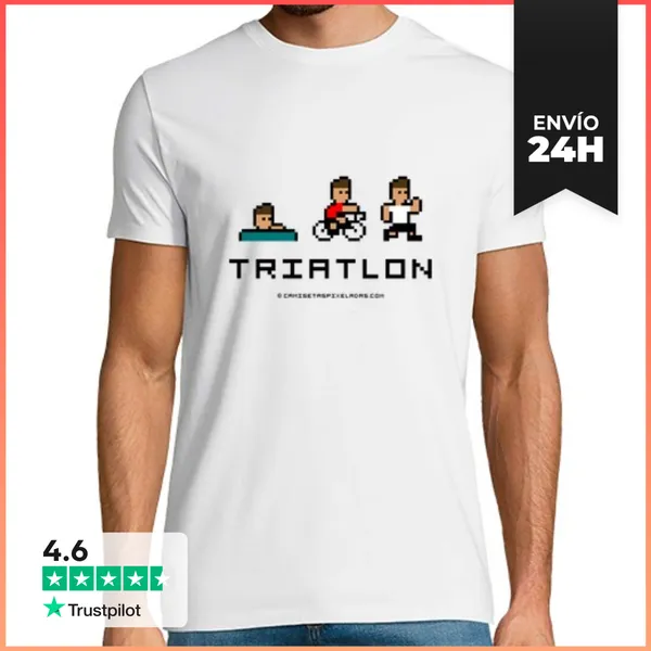 Camiseta Hombre Clásica Triatlón LaTostadora