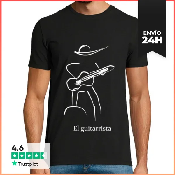 Camiseta Hombre Clásica El Guitarrista LaTostadora
