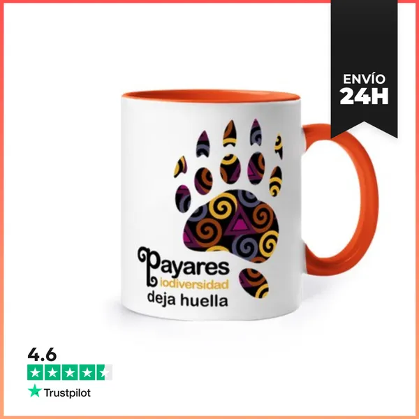 Taza De Colores Huellas De Payares LaTostadora