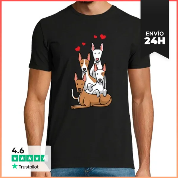 Camiseta Hombre Clásica Perros Podenco LaTostadora
