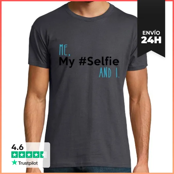 Camiseta Hombre Clásica Selfie LaTostadora