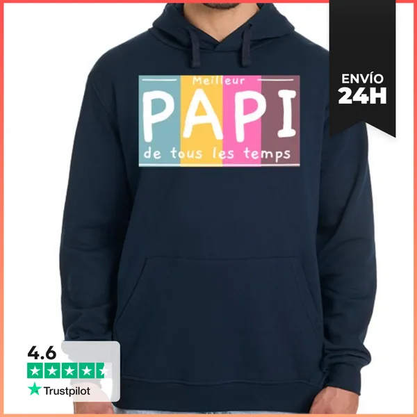 Sudadera Unisex Con Capucha Humor Sudor Mejor Papi Regalo Papi
