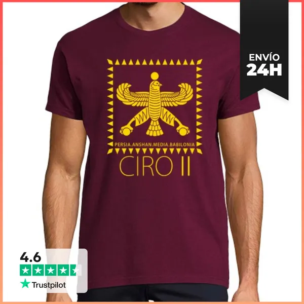 Camiseta Hombre Clásica Ciro II El Grande LaTostadora