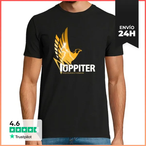 Camiseta Hombre Clásica Dios Romano Jupiter LaTostadora