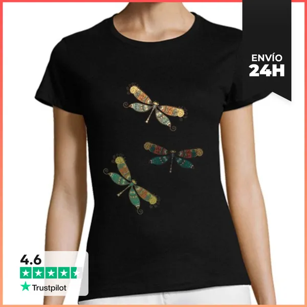 Camiseta Mujer Clásica Libelulas LaTostadora