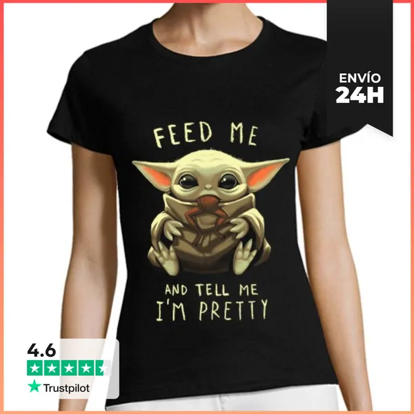 Camiseta Mujer Clásica Baby Yoda W LaTostadora
