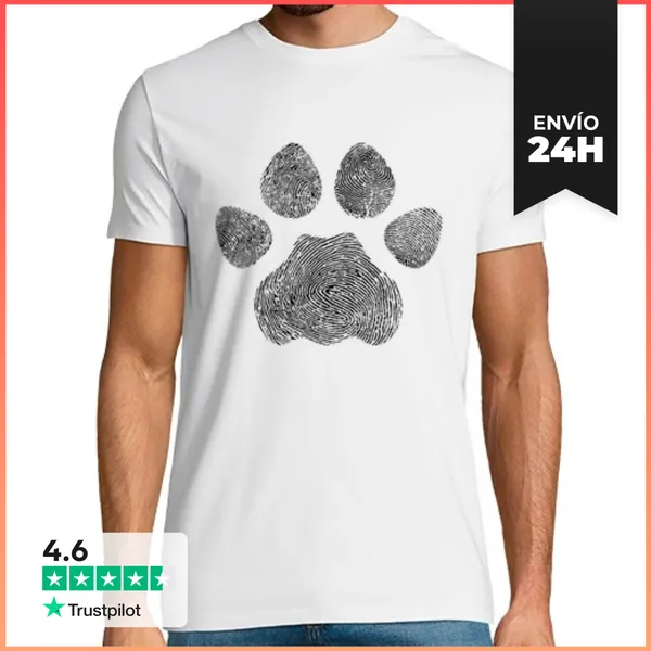 Camiseta Hombre Clásica Paw Print LaTostadora