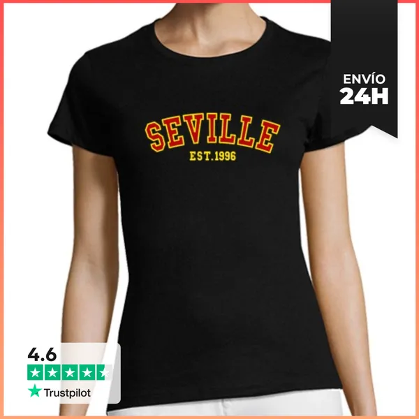 Camiseta Mujer Clásica Sevilla Est 1996 LaTostadora