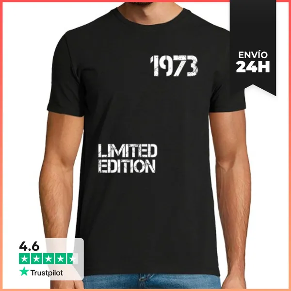 Camiseta Hombre Clásica 1973 Limited Edition Birthday For Women