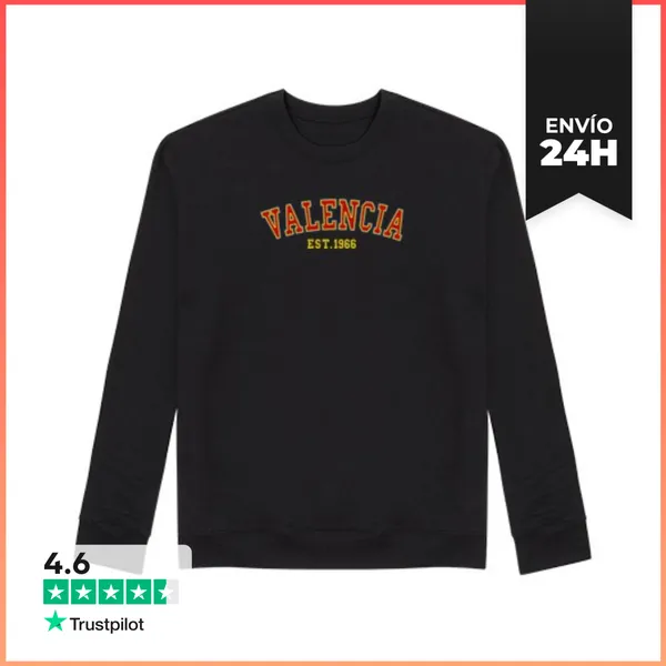 Sudadera Unisex Valencia Est 1966 LaTostadora