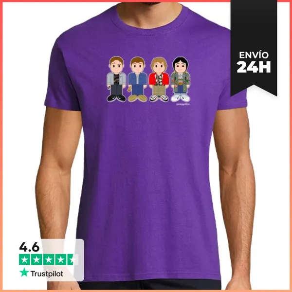 Camiseta Hombre Clásica Mouth, Mikey, Chunk, Data LaTostadora